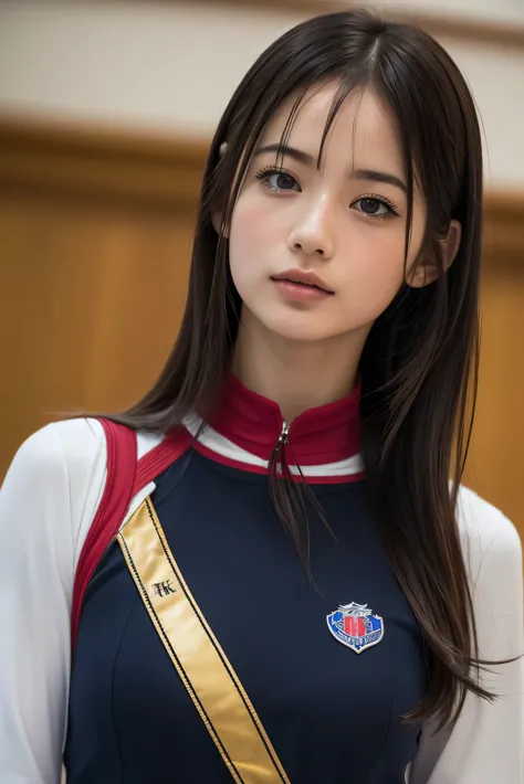 (8k, RAW Photos,Best Quality,  High Resolution :1.1), (超Realisticな:1.4),(Realistic, Realistic:1.3),The beauty of Japan、Rhythmic Gymnastics Club、Rhythmic Gymnastics Uniform、(( upper body:1.3))