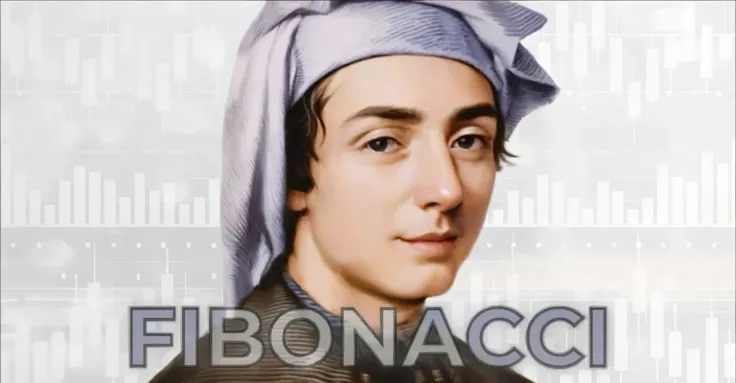 Create a historical portrait of Leonardo Fibonacci, an Italian mathematician from the Middle Ages. He is depicted as a man in his 30s or 40s, with short, wavy brown hair, wearing a simple, long robe or tunic typical of the early 13th century. He has a thou...