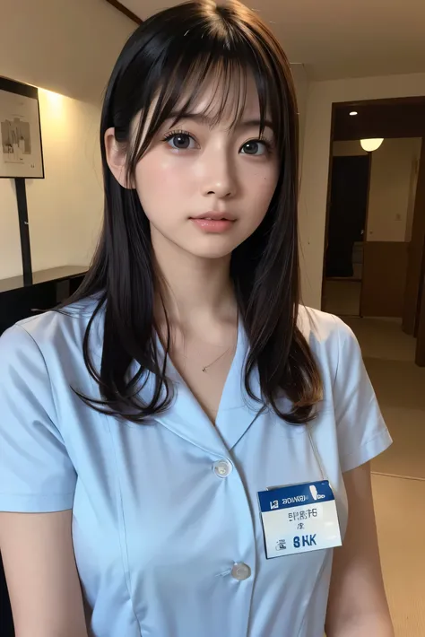 (8k, RAW Photos,Best Quality,  high res:1.1), (超Realisticな:1.4),(Realistic, Realistic:1.3),The beauty of Japan、nurse、nurseコスプレのマッサージ師、(( upper body:1.3))