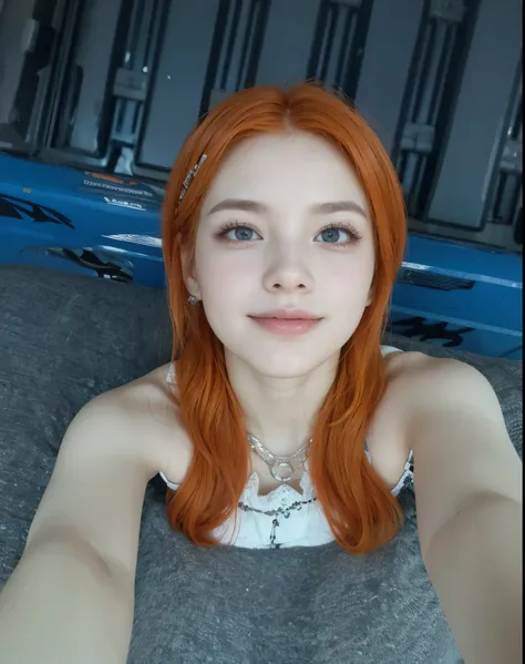 woman with orange hair