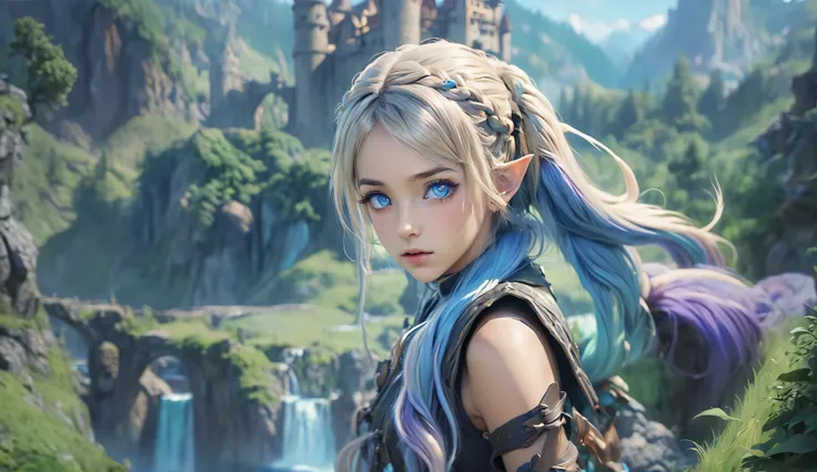 masterpiece, newest, absurdres, masterpiece, highly detailed, beautiful anime, lineart, realistic anime, semi realistic, extremely cute, ((very aesthetic, best quality, ultra detailed)), (perfect face, cute face, like face), fantasy background, extreme col...