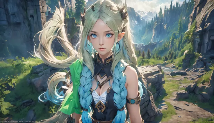 masterpiece, newest, absurdres, masterpiece, highly detailed, beautiful anime, lineart, realistic anime, semi realistic, extremely cute, ((very aesthetic, best quality, ultra detailed)), (perfect face, cute face, like face), fantasy background, extreme col...