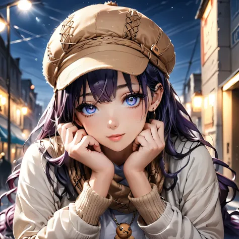 Masterpiece, 4k, HDR, full HD, (best quality), (ultra detailed), (only), intricate ANIME TYPE, best quality, 1girl, very expressive eyes, deep purple hair , hyper beautiful face, purple hair, perfect anatomy, shiny skin, full body, alone (shiny purple hair...