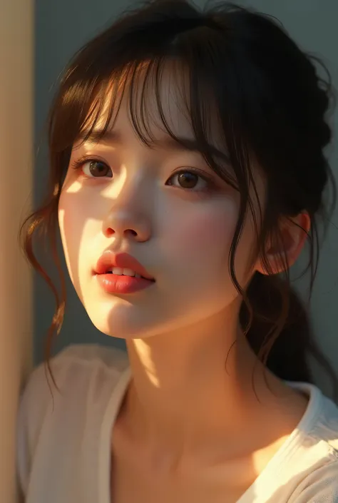 dressed, (photo realistic:1.4), (hyper realistic:1.4), (realistic:1.3),, (smoother lighting:1.05), (increase cinematic lighting quality:0.9), 32K,, 1girl,20yo girl, realistic lighting, backlighting, light on face, ray trace, (brightening light:1.2), (Incre...