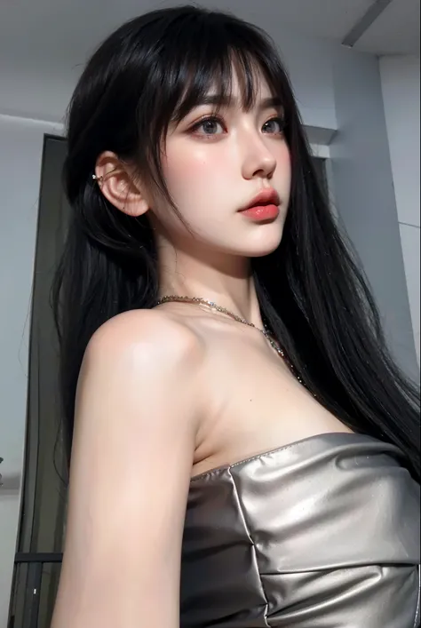 Game Art， Best image quality ，Maximum resolution，8K，(Half-length photo)，(portrait)，(Close-up head)，(Rule of Thirds)， Unreal Engine 5 rendering work ，20-year-old girl，((Queen))，The eyes are very detailed，(Large Breasts)，Elegance and nobility，Movie Lighting，...