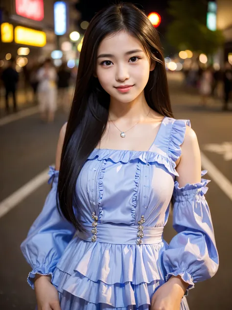 (Best-quality, Masterpiece, Ultra-High-Resolution, (Photorealistic:1.4), Raw Photo, depth of field, professional lighting, perfect anatomy, extremely details),
1girl, (((15-year-old))), the most famous Japanese idol, ((innocent-smile)), ((cowboy-shot)), lo...