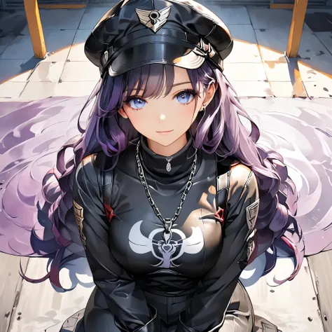 Masterpiece, 4K, HDR, full HD, (best quality), (ultra detailed), (only), intricate ANIME TYPE, best quality, 1girl, deep purple hair , hyper beautiful face, purple hair, perfect anatomy, shiny skin, full body, alone (shiny purple hair, long hair), looking ...