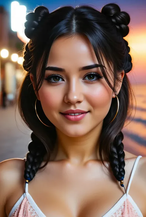 (Melhor qualidade, ultra detailed, (perfect body), ( Whole body), cute face, HDR, Ultra HD, 3d, (headshot)) (1 cute and cute), hyper quality, 32 mil, Ultra HD:1.9), ((very happy smiling girl)),  high quality rouás, Artwork, varied backgrounds