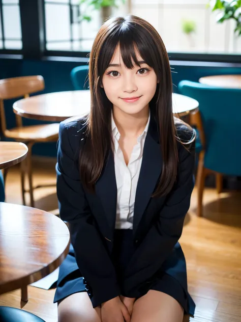 (Best-quality, Masterpiece, Ultra-High-Resolution, (Photorealistic:1.4), Raw Photo, depth of field, professional lighting, perfect anatomy, extremely details), (1girl, ((15-years-old)), the most famous Japanese-idol), ((looking at viewer, innocent smile)),...