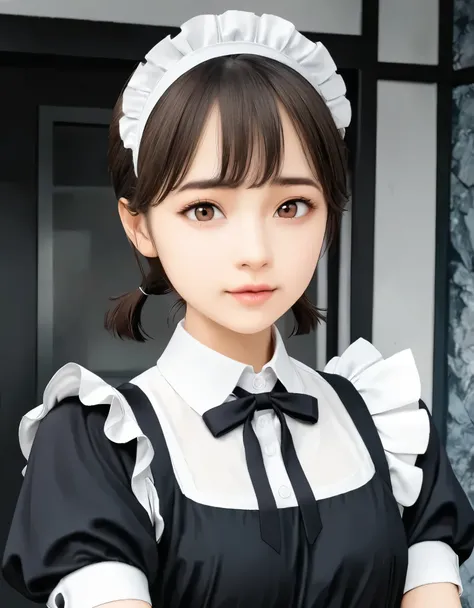 (best quality, 8k, high resolution:1.2), 1girl, maid, upper body