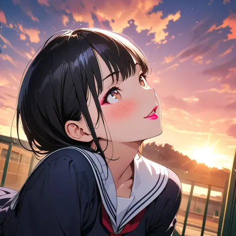 (beautiful girl: 1.3),masterpiece,Ultra-high resolution, rich contrasts,Very high quality,8k,very detailed CG unit wallpaper,Texture,So ridiculous,RAW Photos,Highest quality anime,Depth of written boundary,ultra-detailed eyes,Glowing Skin,Glitter Effect,Be...