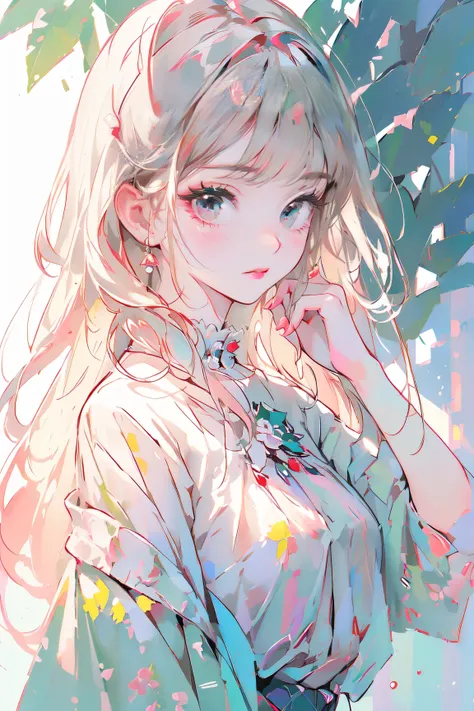 (( HIGHEST QUALITY )), ((masterpiece 1.2)), (((  Extremely delicate and beautiful))), (( Cute delicate face )),  A cute girl ,  light pink hair , masterpiece,  HIGHEST QUALITY , (alonefocus), ( in the pool :1.1),   pale skin ,White-haired girl, White eyes,...