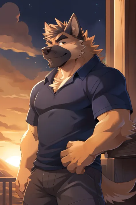 author: Takemoto Arashi, (1 boy), one,  Belgian Shepherd, Men&#39;s 2nd ,  beast field , hot body, Muscle,  beautiful, sex, Attractive Man, (Delicate eyes),  Eyebrow, (masterpiece,  High resolution , best quality), 4K, , portrait,  beautiful shadow, Bust f...