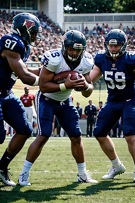 American football team players