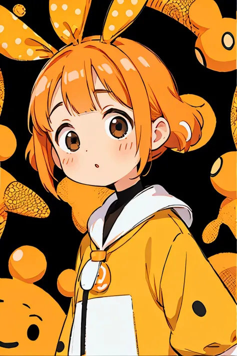 Yayoi Kusama&#39;s hyper-realistic colorful style,  simple line acronym ，Abstract art，(((The most beautiful girls in the world))), Chibi, The best smile, Colorful hearts,  cute design , Sports Fashion, (((mushroom))), 