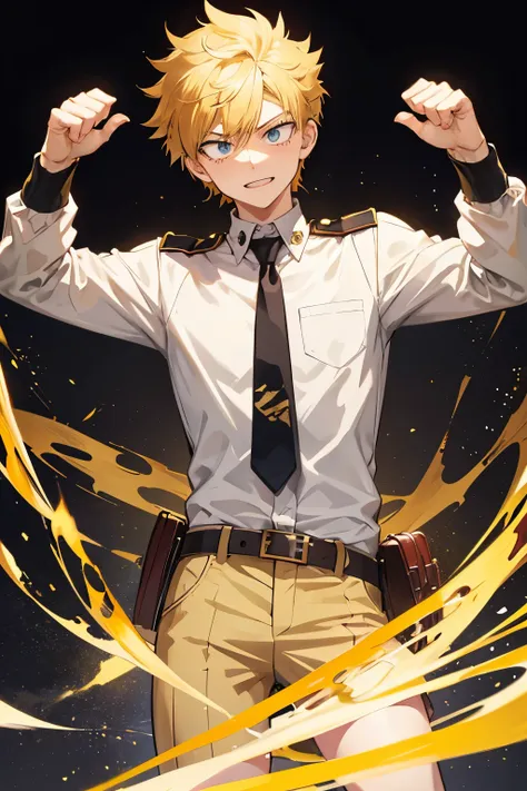 Gold hair young  .boy.  My Hero Academia .mha .Best Quality