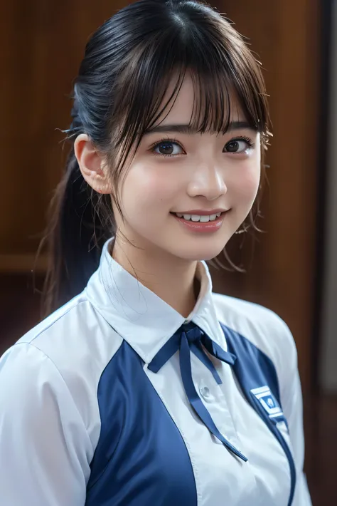 (8k, RAW Photos,Best Quality,  High Resolution :1.1), ( super real:1.4),(Realistic, Realistic:1.3),Small face、smile、Japanese Beauty、Rhythmic Gymnastics Club、 rhythmic gymnastics uniform、(( upper body:1.3))