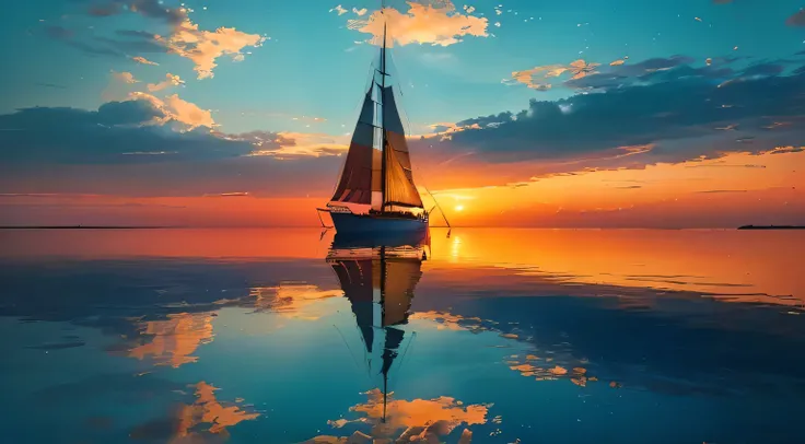 arafed sailboat in the water at sunset with clouds, sailboat, sailing boat, Beautiful sunset, the most Beautiful sunset, Calm sea, Colorful sunset, sail boat on the background,  beautiful photos , A quiet night, Stunning sunsets, at a Beautiful sunset,  ca...