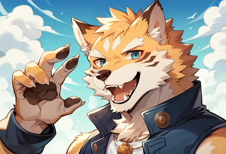 rating_safe, score_9, score_8_up, score_7_up, score_6_up, score_5_up, score_4_up, hires, cover page, absurdres, figma, Steam punk, Beautiful World Heritage, boys, Happy, joyful(Photos of solo travelers)(kemono, furry anthro)