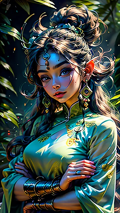 Imagine a realm where the grandeur of Hindu mythology converges with enchanting magic and 、 is inhabited by creatures with both fairy-like subtlety and anthropomorphic animal appeal。This enchanting universe is、Reflects the ancient beauty of the Chinese lan...