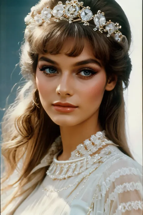 very beautiful dreamy girl, supermodel face, 1980 makeup, 1980 fashion