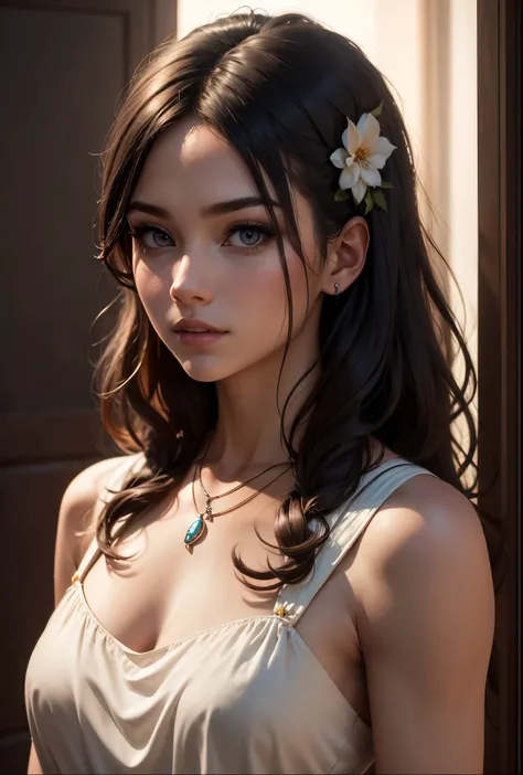 Best Quality, Masterpiece, High Resolution, 1girl, Porcelain Dress, Hair Accessories, Necklace, Jewelry, Pretty Face, On Body, Tyndall Effect, Realistic, Shadow Studio, Rim Lighting, Dual Tone Lighting, (High Detail Skins: 1.2), 8k UHD, dslr, soft light, h...