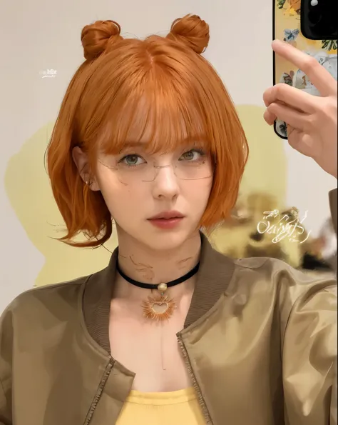 woman with orange hair