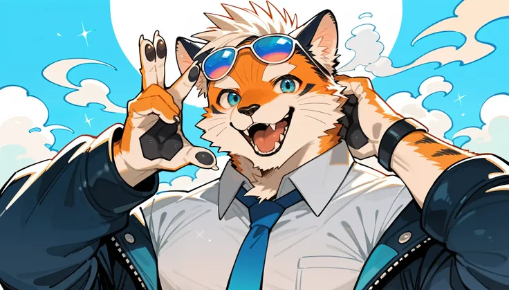 rating_safe, score_9, score_8_up, score_7_up, score_6_up, score_5_up, score_4_up, hires, cover page, absurdres, figma, Steam punk, Beautiful World Heritage, boys, Happy, joyful(Photos of solo travelers)(kemono, furry anthro)