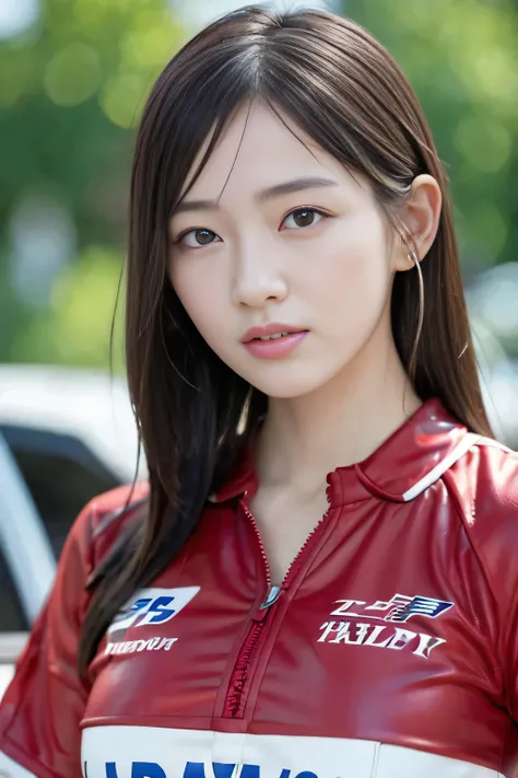 Best Quality, Realistic, Super detailed, finely,  High Resolution 、Beautiful Japanese women, Grid Girls、Race Queen