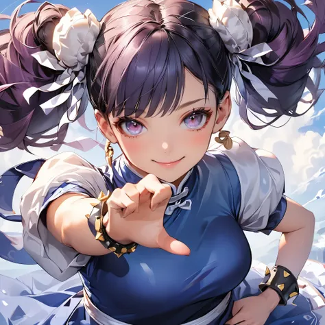 Masterpiece, 4K, HDR, full HD, (best quality), (ultra detailed), (only), intricate ANIME TYPE, best quality, 1girl, deep purple hair , hyper beautiful face, purple hair, perfect anatomy, shiny skin, full body, alone (shiny purple hair, long hair), looking ...