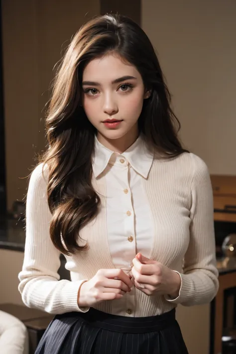 Beautiful Young Female , Polite clothes