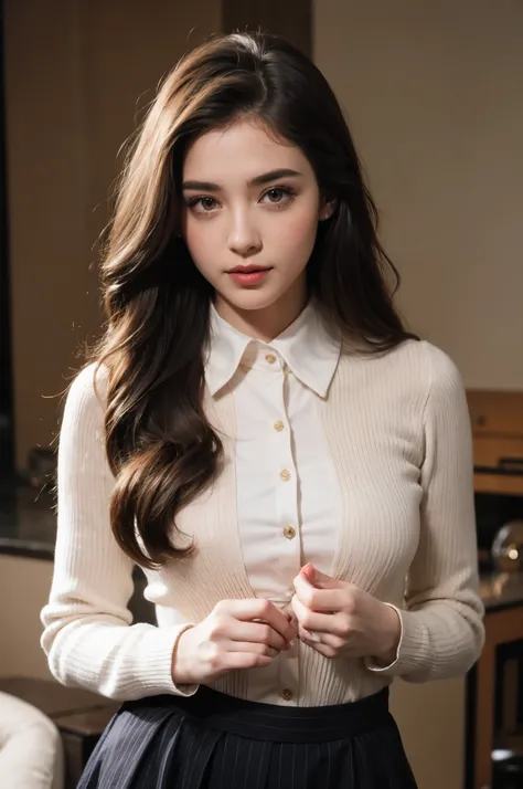 Beautiful Young Female , Polite clothes