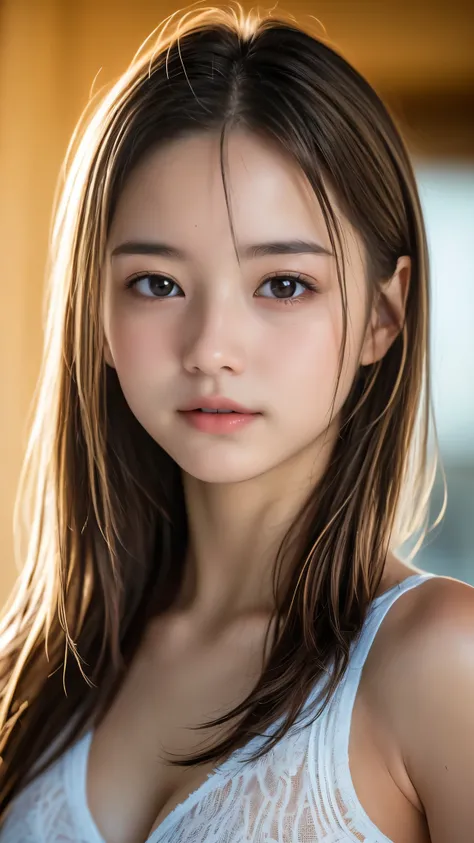 (8k, RAW Photos, best quality , Kampala:1.1), (超Realisticな:1.4),(Realistic, Realistic:1.3), 18 years old, teenage, Young Face, Baby Face, Japanese Beauty, Rhythmic Gymnastics Club, rhythmic gymnastics uniform, (( upper body:1.3)), (Gaze at the viewer:1....