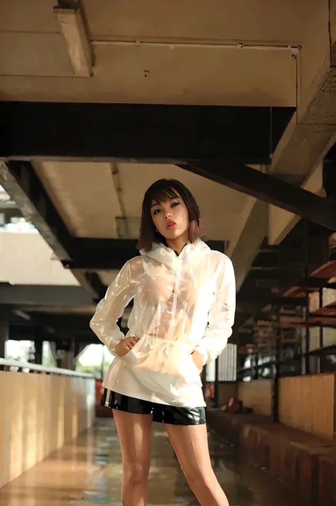 ((Best quality, ultra quality, ultra detailed, 8K, Masterpiece:1.3, 1 girl)), wet clothes, high quality, best quality, Ultra quality, ultra detailed, masterpiece, 4K quality, Latex skin, lovedoll, sexdoll, shinny latex sexdoll skin, sexdoll eyes, transpare...