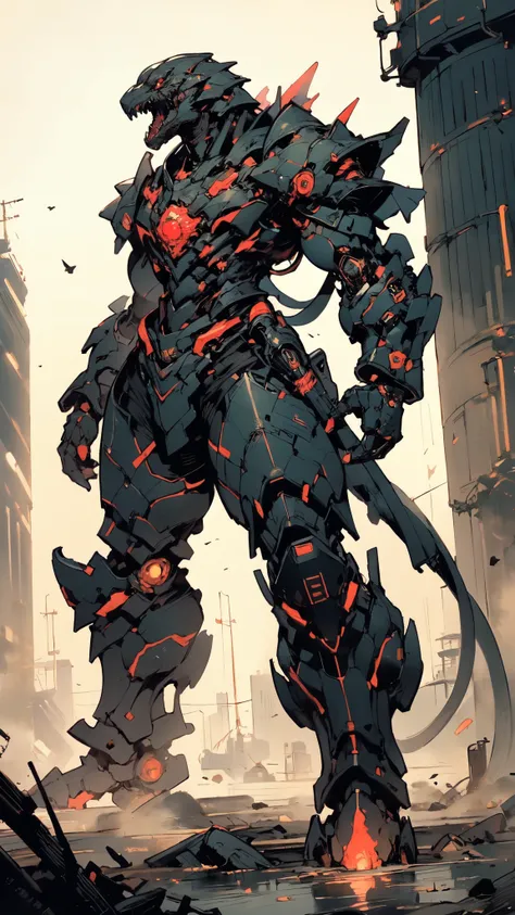 (masterpiece:1.5, best quality:1.5, extremely delicate:1.5, dynamic angle:1.5), ((male:1.5)), Biomimetic humanoid Mecha, green eyes, fully enclosed shoulder guards, matching arm and leg guards, gemstone, full body, full armor, the design balances heavy wit...