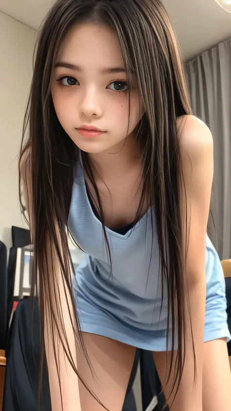 (Detailed hands:1.3, Perfectly right move:1.1), (((Beautiful girl masturbating, Photographed from the front))), ((( Slender and Beautiful Naked High School Girls))), (((Small breasts, Flat Chest))), Highest quality, super high definition, masterpiece:1.2,...