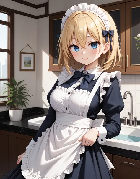 newest, masterpiece, best quality
BREAK
score_9, score_8_up, score_7_up,
BREAK
cute round face, slender, ultra detailed eyes, ultra detailed hair, ultra beautiful
BREAK
1girl, solo,
(classical maid:1.2),
apron, blush, bow, bowtie, frilled apron, frills, lo...