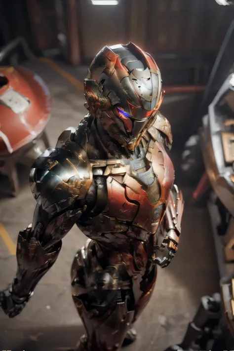 ((dynamic pose: 2.0)), (METALIC RED: 2.0, shadow suit: 1.8), (Japanese hero), (( Swirling Fire: 1.8, Laser: 1.5)), My eyes are shining brightly, Suit parts are large , (( suit with a glowing light source that has sparking fingertips)), (Warlords Helmet : 1...
