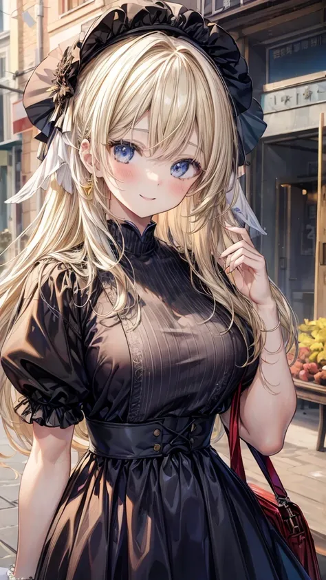 Muidetagjada、Best quality、 Picture quality has been improved 、masterpiece、8k、Anime Face、A kind smile、Open your mouth、Blonde Hair Color