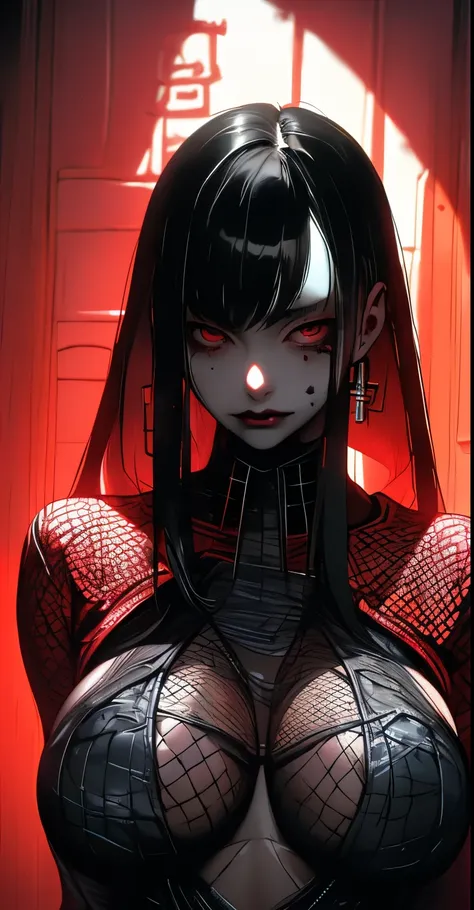 (((Sensual and ugly:1.7)))、(Bitch Girl:1.5)、(1 girl)、blonde、 ponytail、(black leather-full-bodysuit:1.5), fishnet legwear, (fishnets:1.4),((gigantic Breasts:1.3)), Dark rainy night、(Sad face)、Violent Movement, (Ancient Chinese Background:1.5), luxurious and...