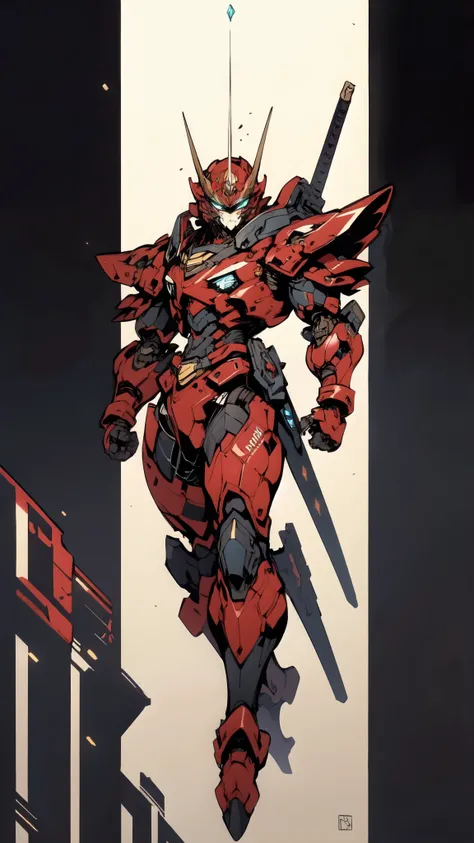 (masterpiece:1.5, best quality:1.5, extremely delicate:1.5), ((male:1.5)), Biomimetic humanoid Mecha, green eyes, fully enclosed shoulder guards, matching arm and leg guards, gemstone, full body, full armor, the design balances heavy with agility, organic ...