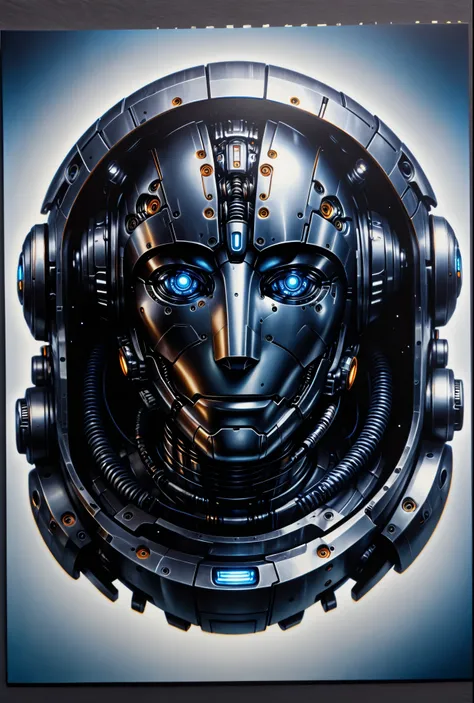 (better quality,4K,8k,highres, masterpiece :1.2), ultra-detailed ,(realistic, photorealistic , photorealistic :1.37),close-up,robot,metallic,Shiny surface, complex and intricate structure ,Bright LED lights,advanced technology,mechanical parts,precision ...