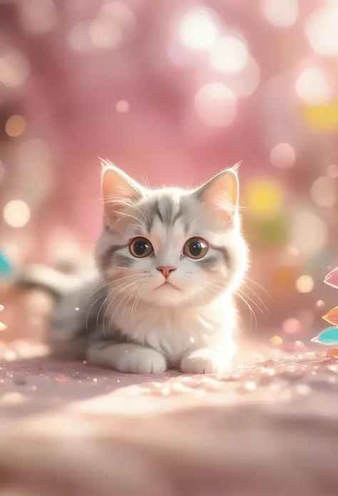 (masterpiece, Best Quality:1.2), Fisheye Lens:1.4，A large number of cats are close-up on a pink background, Cute numbers艺术,  Digital Art with Beautiful Details, 8K High Resolution Illustration Wallpaper , Cute numbers, Blurred dream picture,  4k HD wallpaper illustration ,  Cute 3D Rendering ,   beautiful artistic illustration  ,  2D Illustration ,  2D Illustration ,  Blurry Dreamy Illustration , Awesome concept art. Bokeh