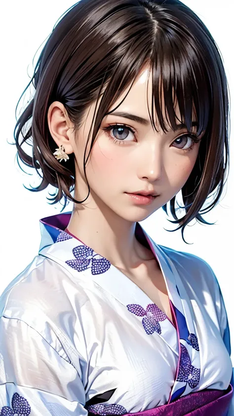 In the summer of Japan, She has a side-cut layered bob hairstyle, Blonde hair color with pink inner color. She has beautiful sparkling purple eye color, break
masterpiece, Best Quality,(Photorealistic: 1.4),Ultra High Resolution, unity 8k, (Beautiful detai...