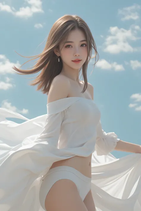 her long, sleek hair is a testament to her role as a bearer of classic korean grace, worn in a manner that accentuates her femin...