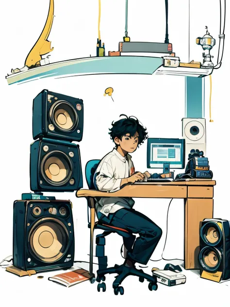 Indian Music producer making beat