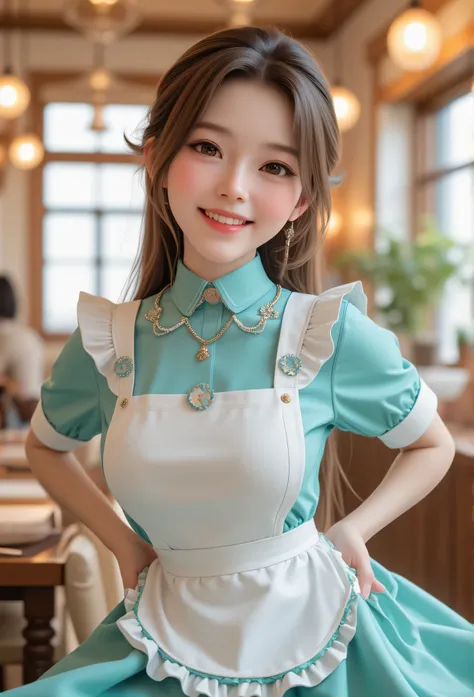 (super cute young face:1.3),(sparkling clear attractive large glowing eyes:1.5), (japanese idol face:1.5),very beautiful cute girl,(baby face:1.4),(fifteen years old:1.1),exquisite smooth and silky long brown straight hair,fair skin,(happy cheerful smile),...