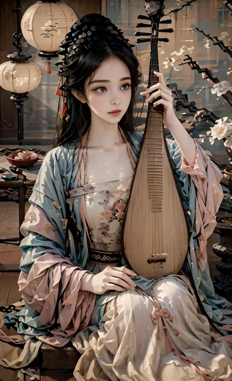 ((Masterpiece up to 16K resolution:1.6)),beautiful,Highest quality,Absolutely wonderful,Very detailed,Ultra-high resolution,masterpiece,Realistic,Realistic,Increased depth of field,Cinematic Light,
One elegant young girl woman, Long black hair,Beautiful ...