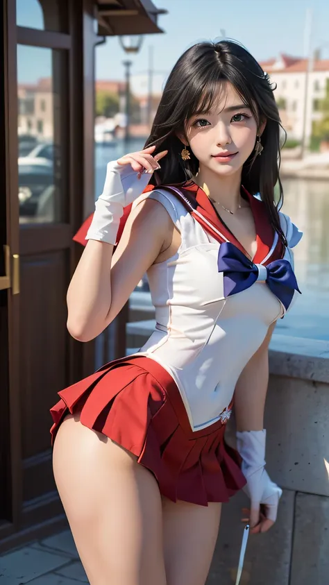 (((best quality))), ((masterpiece)), ( details), ((alone)), (((((( a girl in a sailor mars costume)))))),  (((slender body,:1.4,...