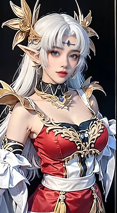 ulzzang-6500-v1.1,(raw photo:1.2),((photorealistic:1.4))best quality,masterpiece, Red and white army officers ornaments, Red and white outfit illustration, an extremely decision and beautiful, extremely detailed,CG,unity,8k wallpaper, Amazing, finely detai...